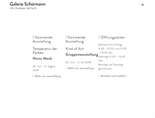 Tablet Screenshot of galerie-schuermann.de